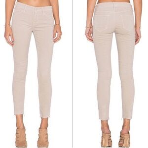 MOTHER Looker Ankle Fray Gray Mist Size 29